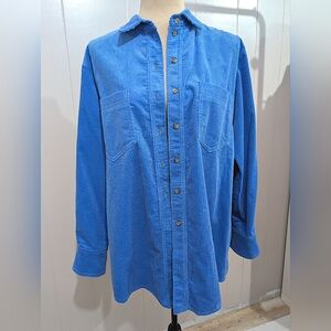 Suoli Italy Cobalt Cord Jacket Size 40it / US Small/Medium